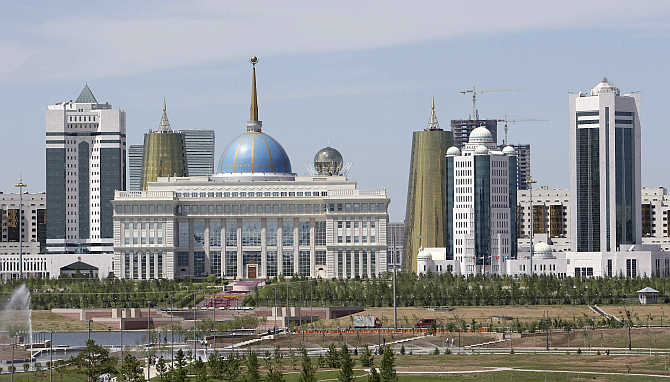 A view of Astana, Kazakhstan.