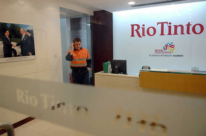 Rio Tinto's Shanghai Representative Office in Shanghai, China.