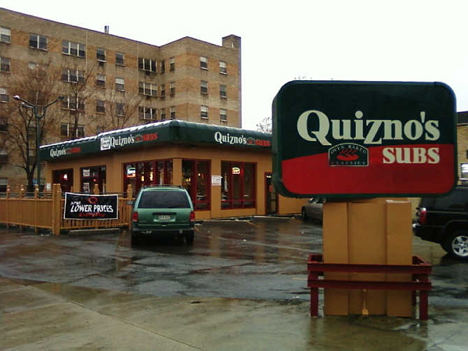 A Quizno's Subs restaurant in Denver, Colorado.