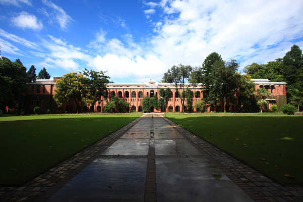 Main building of The Doon School behind the central lawns in Uttrakhand. The report says Uttrakhand is sixth-most developed state.