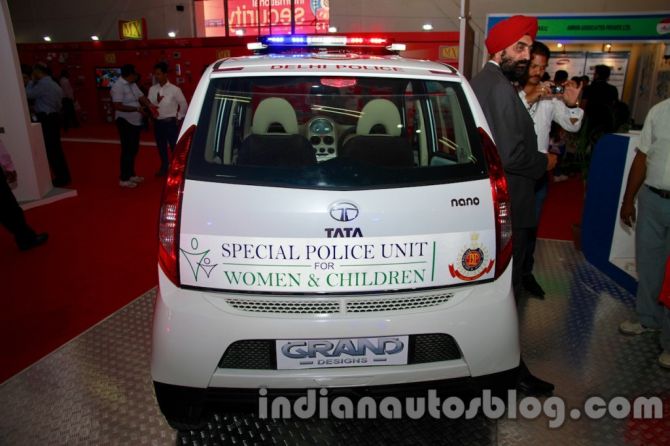 Tata Aria, Nano as police patrol cars