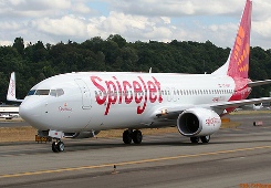 A Spicejet aircraft