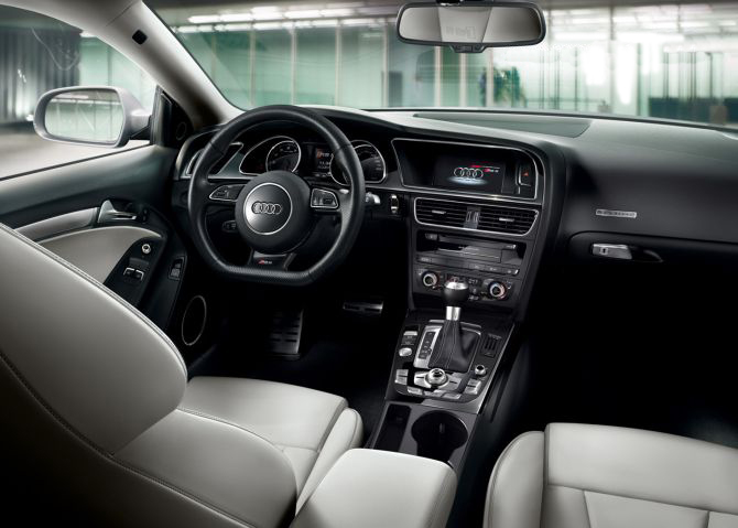 Audi RS5 interior.