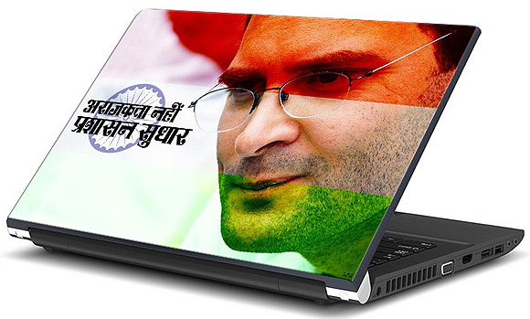 Rahul Gandhi laptop skin.