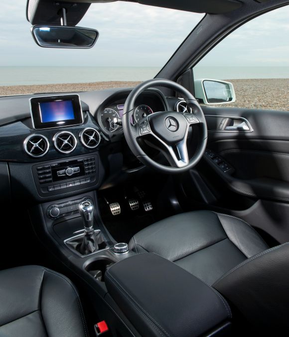 Mercedes B-Class interior.