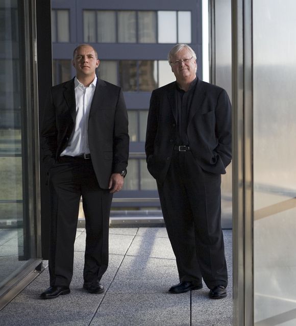Gordon Gill (left) and Adrian Smith, design architects of Kingdom Tower.