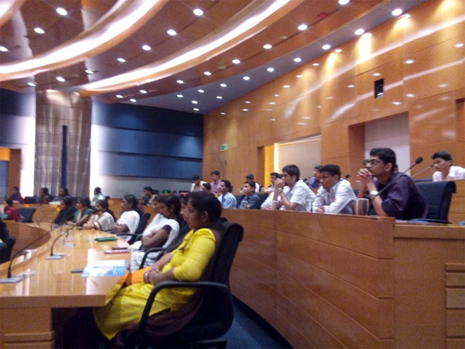  Infosys extends a warm welcome to the students of PSG College of Technology at Infosys, Bangalore.