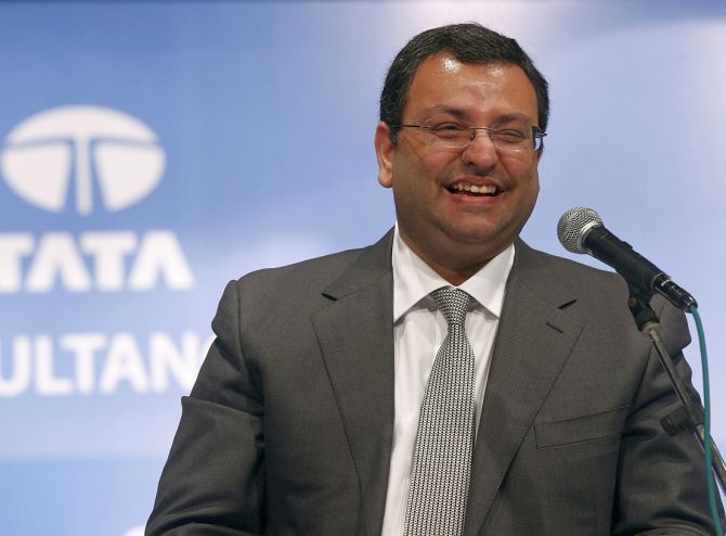 Cyrus Mistry, chairman of Tata Group, smiles during the Tata Consultancy Services Ltd. (TCS) annual general meeting in Mumbai.