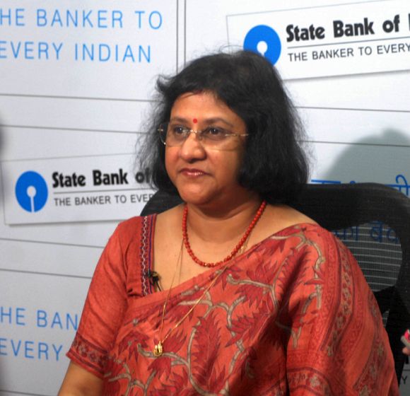 State bank of India's Chairperson Arundhati Bhattacharya.