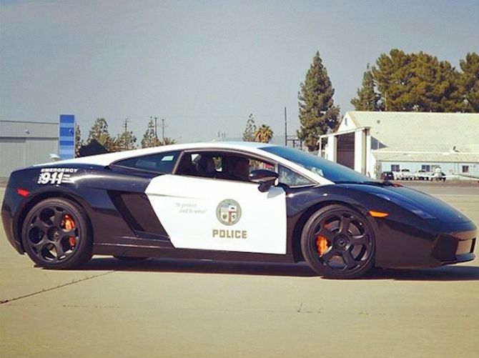 Really hot and most expensive police cars