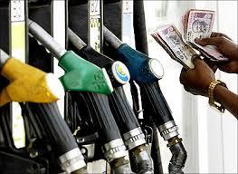 A worker at a petrol pump.