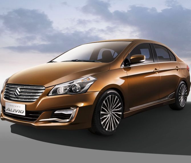 Ciaz was showcased as Alivio in the China Motor Show.