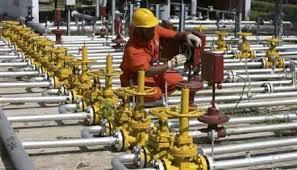 A worker at an oil rig