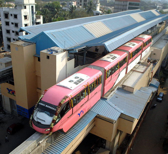 India's first monorail rolls out in Mumbai