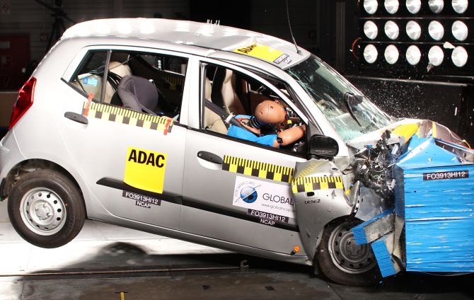 Which is the safest among best selling small cars? Find out...