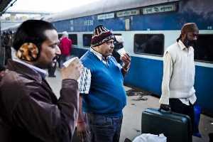 Train passengers