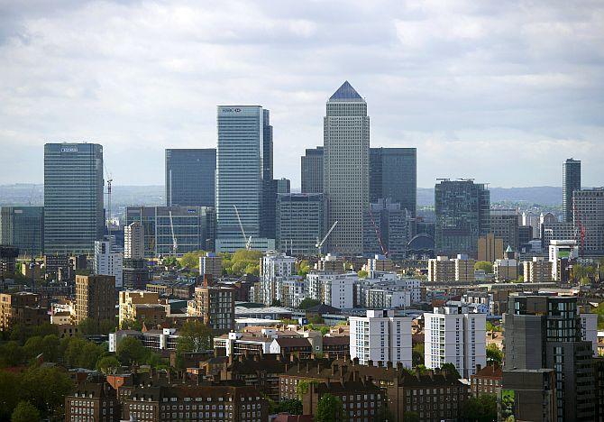 London skyline.