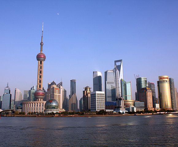 Pudong skyline.