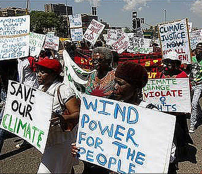 Protests against global warming is on the surge globally