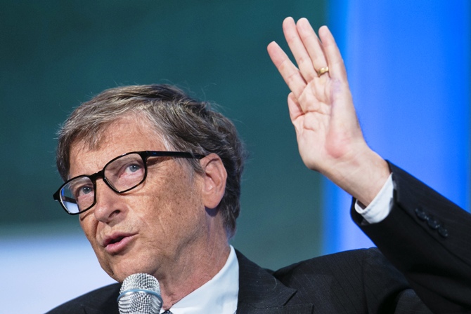 Microsoft Founder Bill Gates speaks at the Clinton Global Initiative 2013 in New York.