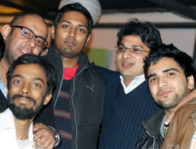 Ankur Singla with this team members.