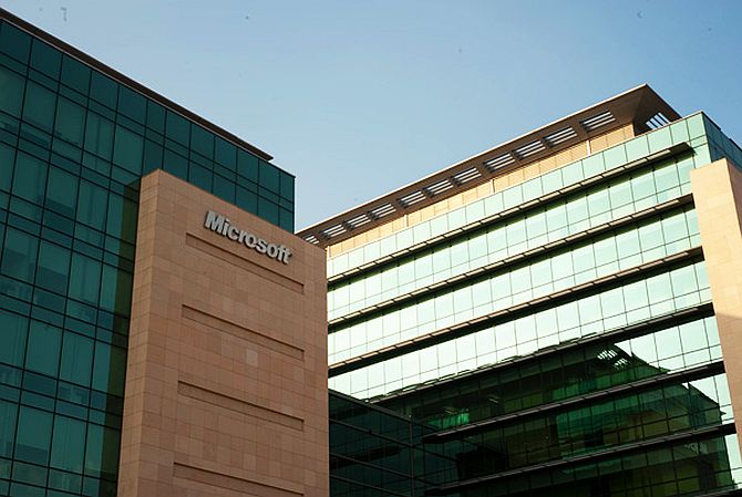 Microsoft Hyderabad campus.