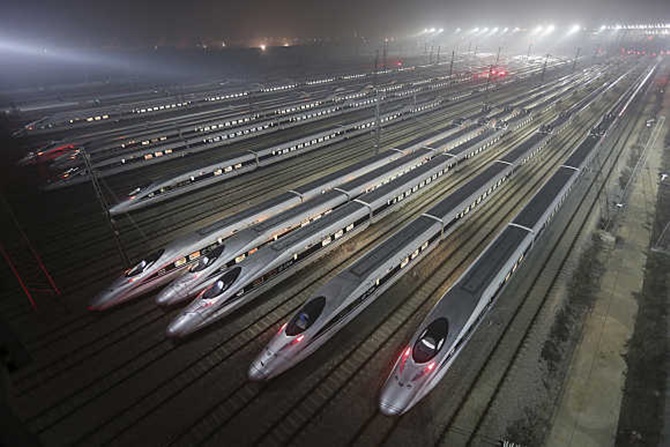 China starts bullet train service in most rugged terrain