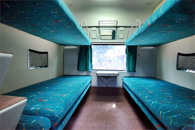 A view of refurbished Ist AC coupe.