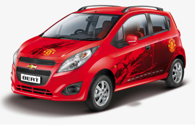 Manchester United version of Chevrolet Beat.