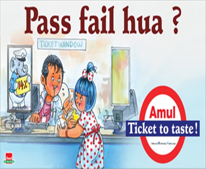 Amul's witty advertisements on Budget, economy