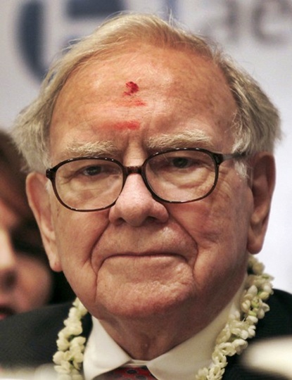 Warren Buffett during a visit to India.