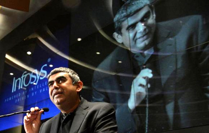 Vishal Sikka will look at augmenting the business of the company with new initiatives.