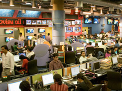 CNBC-TV18 newsroom, Mumbai