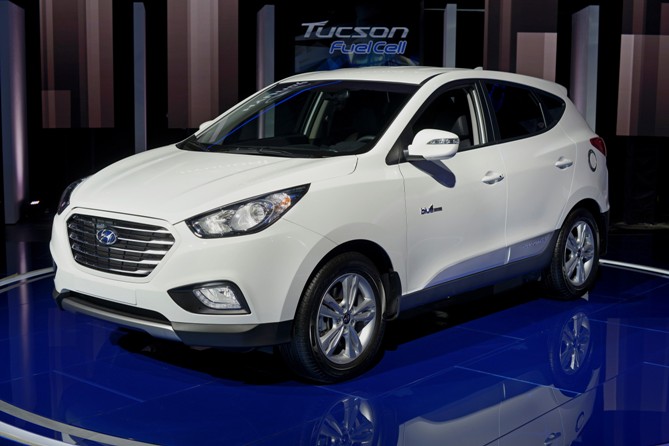 Hyundai's hydrogen fuel-cell car.