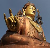 Standing at 36m, located near Namchi in south Sikkim, the statue of Guru Rinpoche (Padmasambhava) the patron saint of Sikkim, is the tallest of the saint in the world and attracts devotees and tourists alike.
