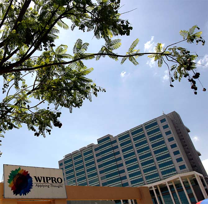 The Wipro campus is seen in Bangalore.