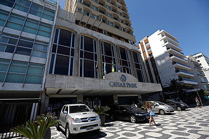 The Caesar Park hotel in Rio de Janeiro.