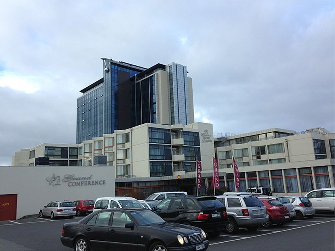 A hotel in Reykjavik.
