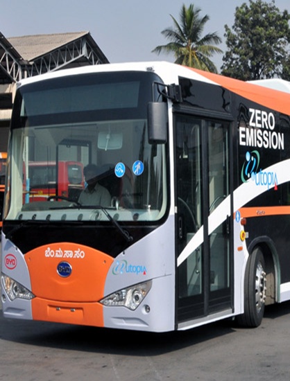 Electric bus in Bangalore.