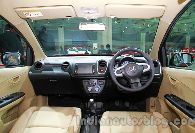 Interior of Honda Mobilio.