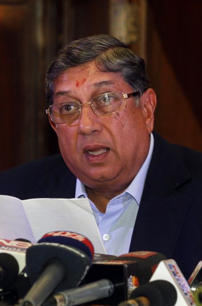 Vice-chairman and managing director of India Cement N Srinivasan.