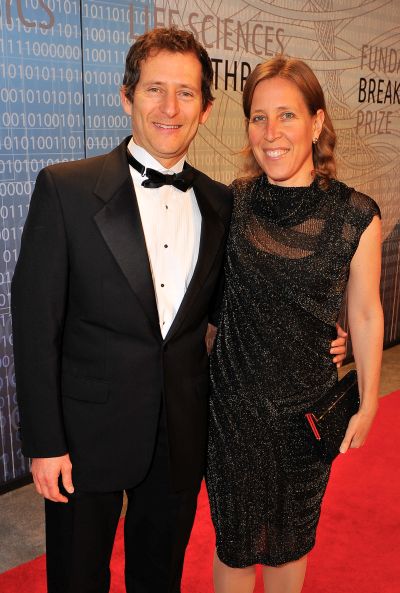 L-R) Dennis Troper and Susan Wojcicki attend the 2014 Breakthrough Prize Inaugural Ceremony.