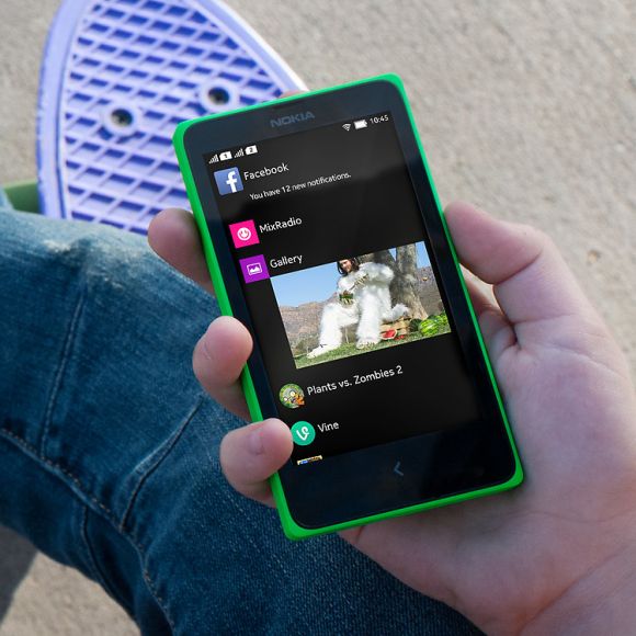 Nokia X+ Android smartphone.