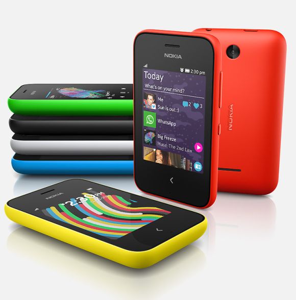 Nokia Asha smartphones.