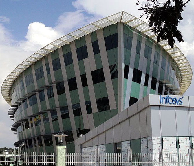 Infosys said that on the external front there were client-specific issues.