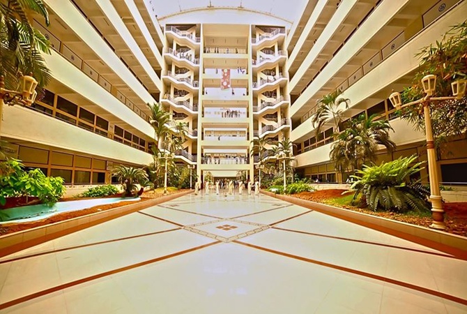 Atrium of Bhavani building at Technopark