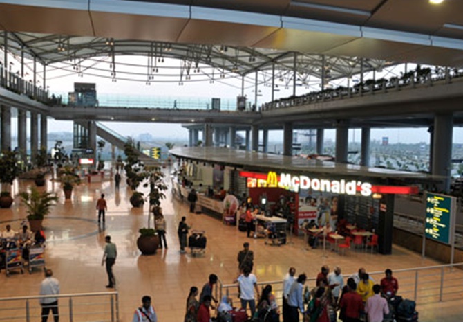 Hyderabad International airport.