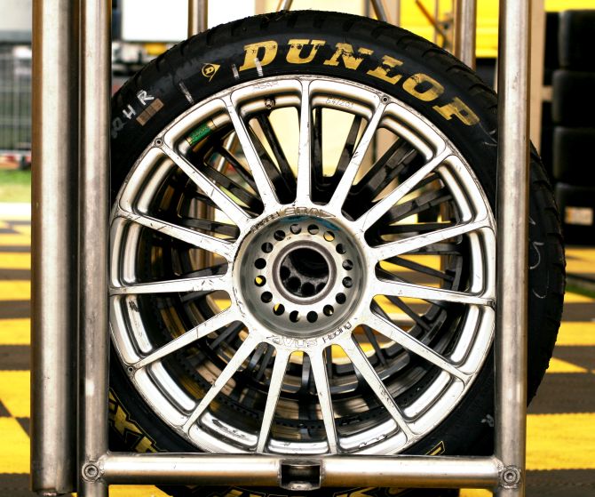 Dunlop tyre.