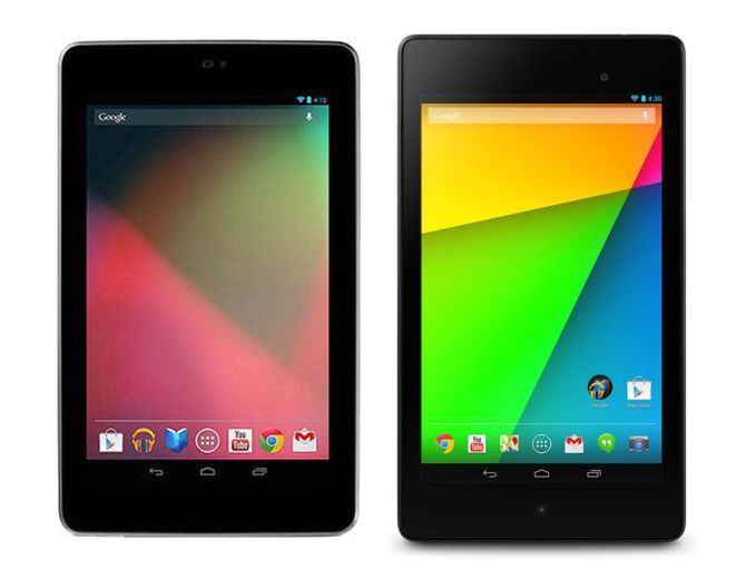 Nexus 7 2012 (left) and Nexus 7 2013.