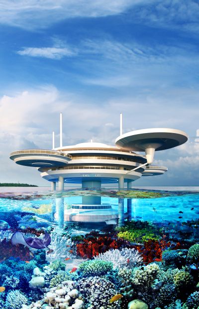 Water Discus hotel.